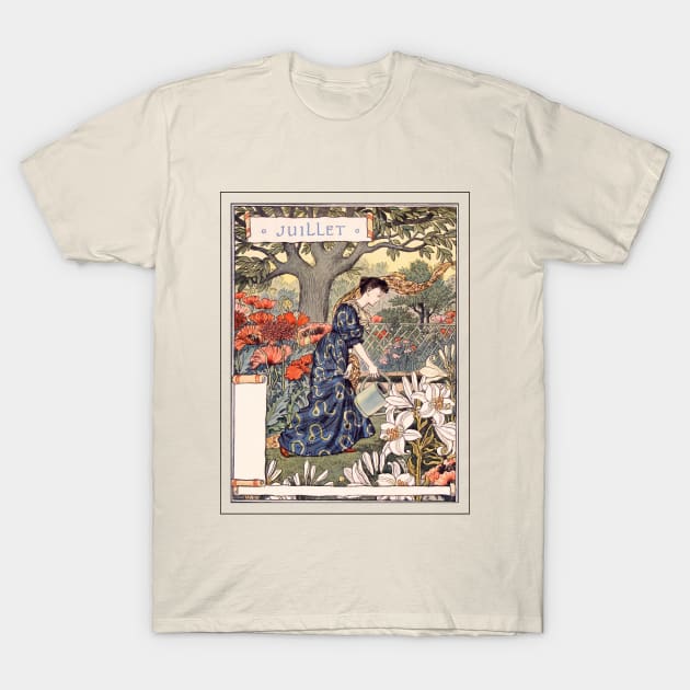 July - Belle Jardiniere T-Shirt by WAITE-SMITH VINTAGE ART